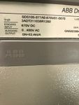 ABB SDS105-077A0-670V01-0070 Typenschild Detailaufnahme