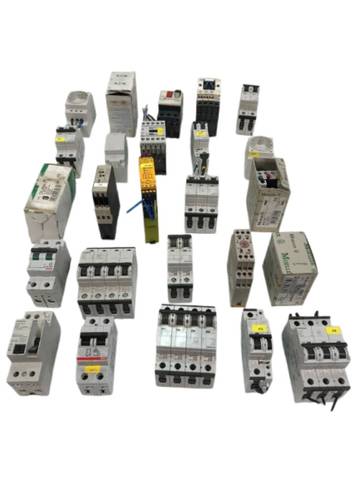 25x lot Siemens, Moeller, Pilz, Eaton, Schneider circuit breakers switches