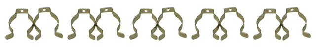 10 pieces spring steel clips Metal mounting clip for T12 LSF 38mm