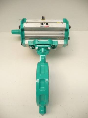 Tomoe 702Z-31-200A pneumatic actuator shut-off valve