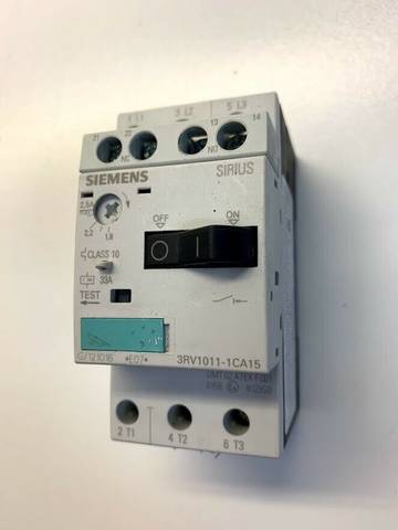 Siemens Sirius Circuit Breaker, 3RV1011-1CA15 Switch