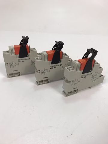 3x Weidmüller PXZ 35 Relais 853669 Relaiskoppler PXZ35 