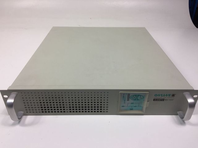 USV UPS عبر الإنترنت Xanto RS 1500 مزود طاقة وأنظمة تركيب في حامل 19"