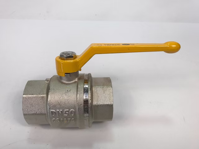 Messing Vernickelt Kugelhahn Venus DVGW Gewinde DN50 PN40 EN331 1001G209