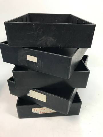 5x коробок ESD 44x 27.5 cm, чёрные, полка H 8cm
