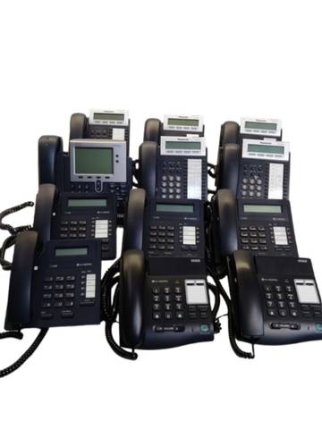 12x Office Phones Panasonic LG Cisco 6x Headsets Plantronics Microsoft LOT
