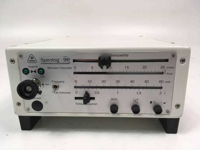 Dräger Spirolog 1N Respiratory Volume Measurement Pressure Measurement