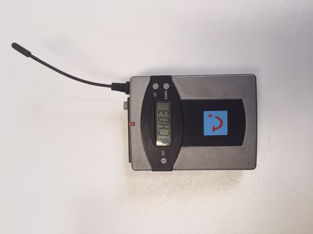Reisebegleiter Bodypack pocket Receiver Transmitter Funkempfänger Funksender