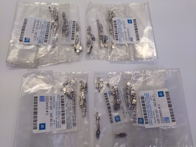55x Original GM 90443322 Kontaktfedern 1.5 - 4.0mm Opel 1238285