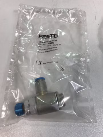 2x Festo GRLA-3/8-QS-8-RS-D Drossel Rückschlagventil Mat.Nr. 534342 Serie J308