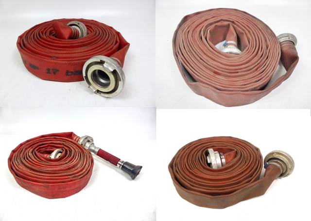 Lot 4 pieces fire hose connection fire hose flat hose