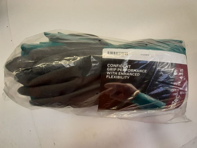 12 Pairs Ansell 58-435 AlphaTec Protective Gloves Nitrile Size 11 green grey