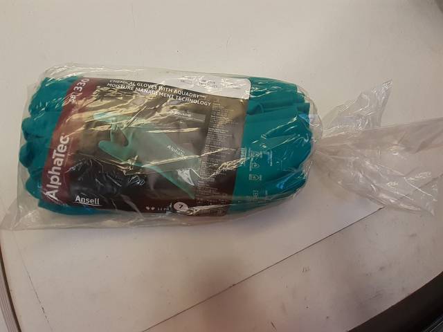 12 Pairs Ansell Alphatec 58-330 Nitrile 12x Chemical Protection Gloves Size 7