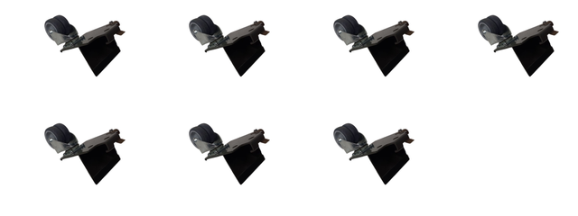 7x Transport Casters Swivel Casters Machine Feet with Roller Heavy-Duty Casters Casters