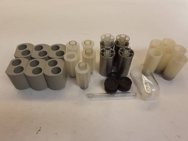 Lot of Centrifuge Accessories Centrifuge Accessories Containers Glasses Test Tubes