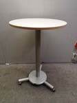 Haworth Meetingtisch Tisch Besprechungstisch höhenverstellbar Ø 80 cm weiß