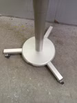 Moderner Haworth Konferenztisch höhenverstellbar weiß 80 cm
