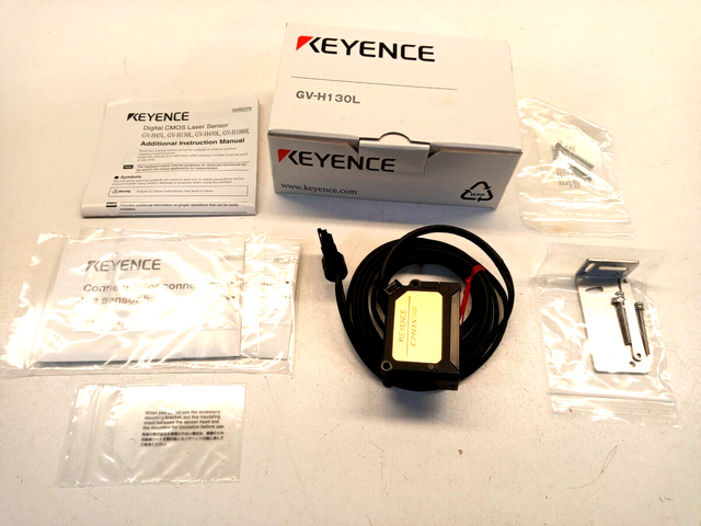 Keyence GV-H130L Sensor Head, Medium Measuring Distance GVH130L Medium Distance H130L GV