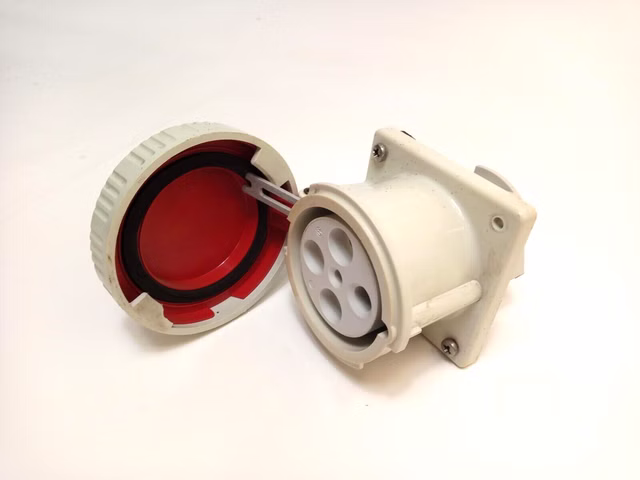 Walther Anbaudose gerade 125A-6h Typ 479 CEE Kunststoff Steckdose 380-415V