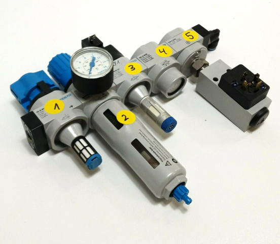 Festo Insel LFR-1/4-D-MINI-KG، وحدة صيانة، 185779 صمام تشغيل، S708