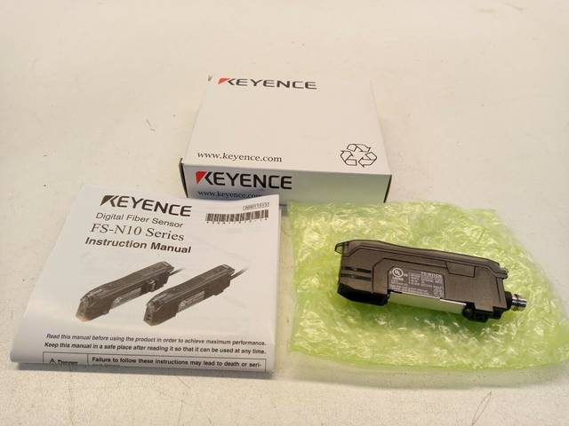 Keyence FS-N11CN Fiber Optic Amplifier, with M8 Connector, Main Unit NPN