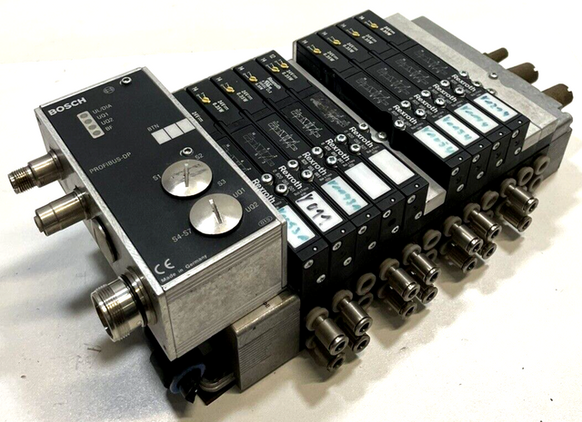 Bosch Rexroth 1827030166-104 Valve island 8x 0820055001 Valve 1x 0820055501