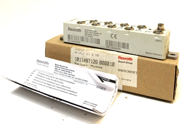REXROTH RF-FLM DI 8 M8 مدخلات رقمية جهاز حافلة محلية جديد