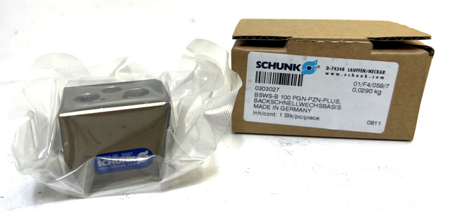 Schunk, BSWS-B 100, 0303027, PGN-PZN-PLUS, быстросменное основание