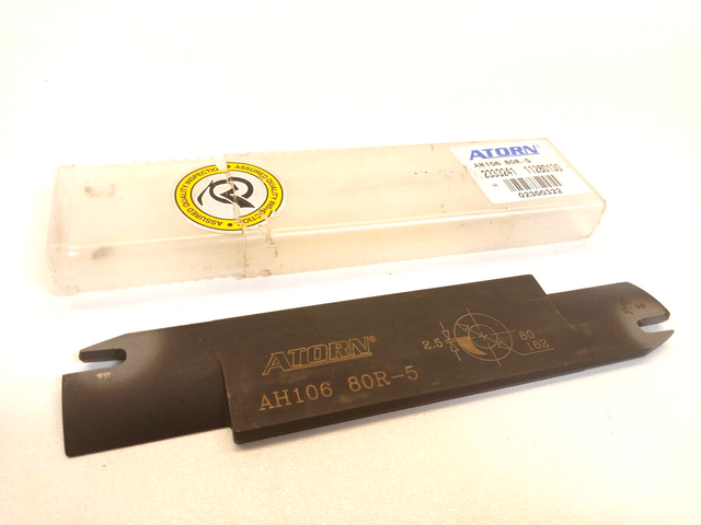 Atorn 11280130 Cutting Holder AH106 80R-5, A-Cut Holder, 80R5 Inserts, OVP