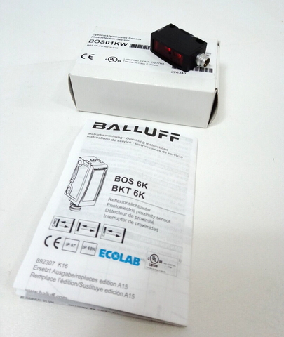 Balluff BOS01KW Photo Electric Sensor with Background Suppression BOS 6K-PU-RH10-S49