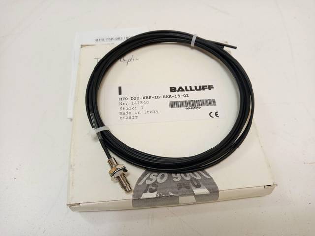 Balluff BFO d22-XBF-LB-EAK-15-02, M6, коаксиальная оптика, гибкий кабель