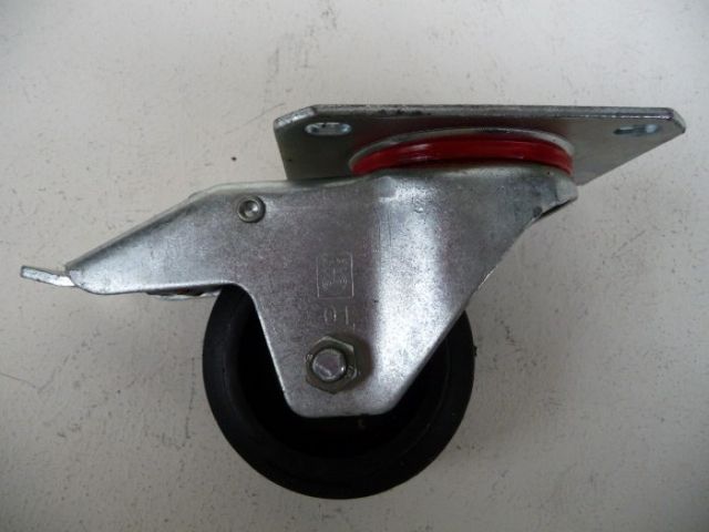 Wicke swivel castor swivel castors fixed castor 80x25 mm parking brake steering wheel