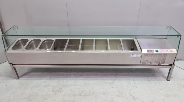 Nordcap Gastro Aufsatzkühlvitrine Kühlaufsatz für 9x GN1/3 Kühlung