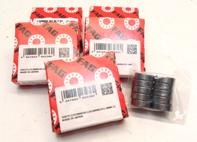 50 x SKF FAG Radial Ball Bearings 625-2RSR-HLC Ball Bearings