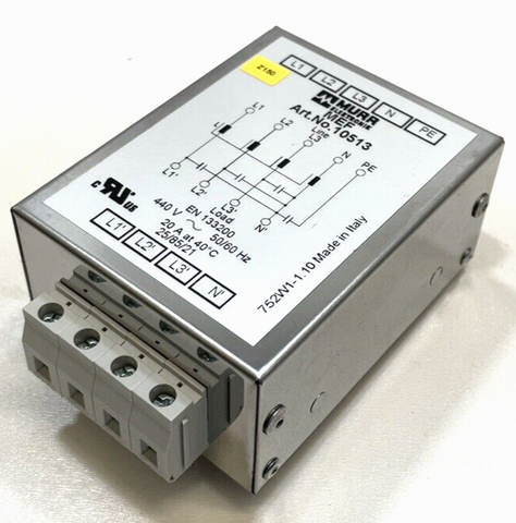 Murr Elektronik MEF 10513 Mains Filter 440 V/AC 20A Filter 50/60Hz