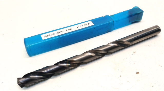Сверло Mitsubishi MPS1200-L8C VP15TF 8xD D12.00mm IK VHM с 4 направляющими канавками