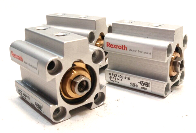 3x Rexroth 0 822 406 410 Ø 16 H:4 أسطوانة هوائية أسطوانة رفع 0822406410