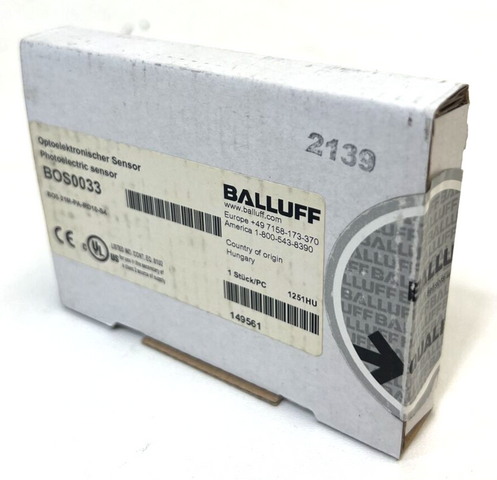 Balluff BOS0033, BOS 21M-PA-RD10-S4 Optoelectronic Sensor Light Sensor