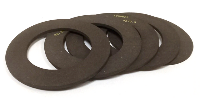 5x Friction Lining for Clutch Disc 4000022 98/31 SA80/0.5 Ø115mm, Inner Ø72, Thickness:4mm