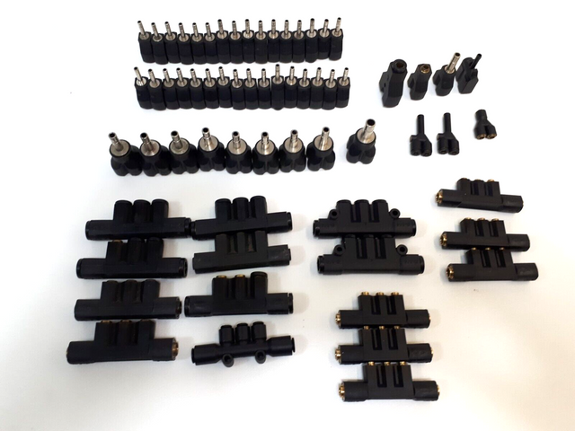 Lot of 64 Pneumatic Connectors, Hose Connectors, Quick Connectors