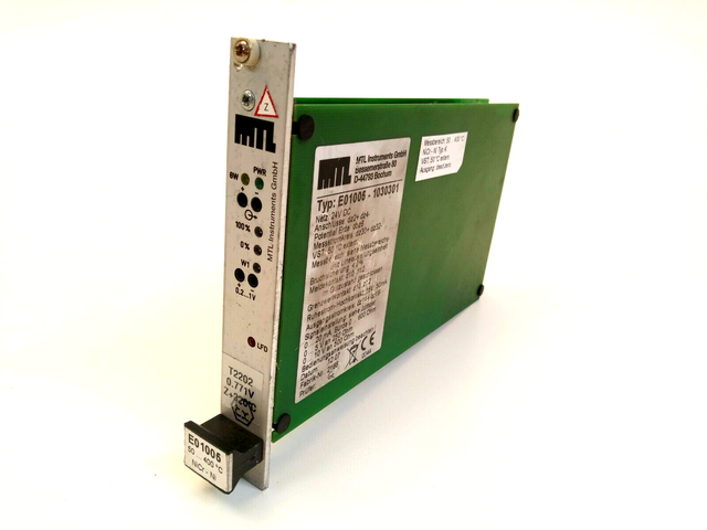 MTL Instruments E01005 - 1030301 مدخل درجة الحرارة Eurocard Z+320°C