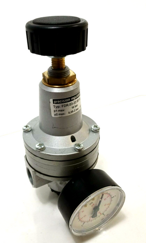 BAUER Precision Pressure Regulator DRF.31S 1/4 precision Regulator + Pressure Gauge