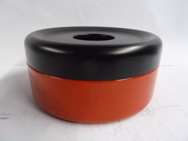 Piccolo Aschenbecher Tischascher Stahl 150x70mm rot