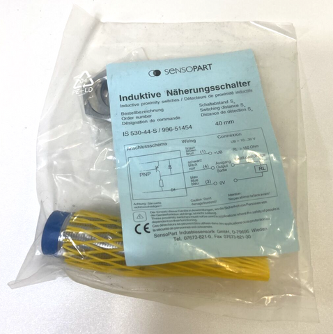 Sensopart IS 530-44-S / 996-51454 مفاتيح اقتراب استقرائية مفاتيح اقتراب