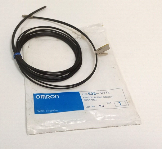 Оптический выключатель Omron типа E32-D11L, волоконный блок, волоконно-оптические датчики