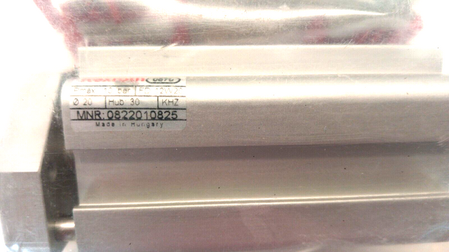 Bosch Rexroth 0822010825 Short Stroke Cylinder, Stroke Cylinder, HUB 30, 10 BAR, 12W20