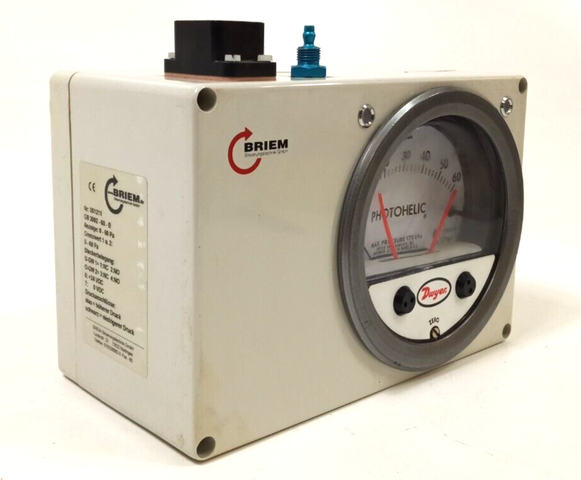 BRIEM PHOTOHELIC GB3002-60-B Pressure Gauge
