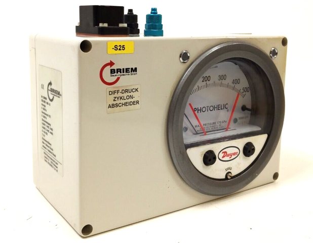 BRIEM PHOTOHELIC GB3002-500-B Pressure Gauge