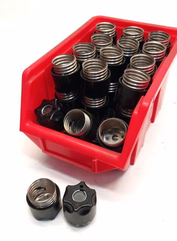 42x Schraubkappe 63A 500V Kunststoff mit Prüfloch Ø30mm 