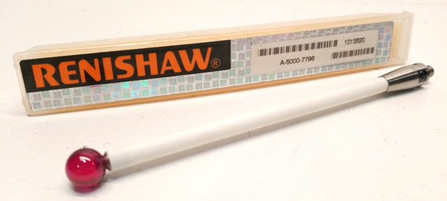 Renishaw M4 Ø8 mm, рубиновый шарик, керамический стержень, L 100 mm, EAL 100 mm A-5000-7796